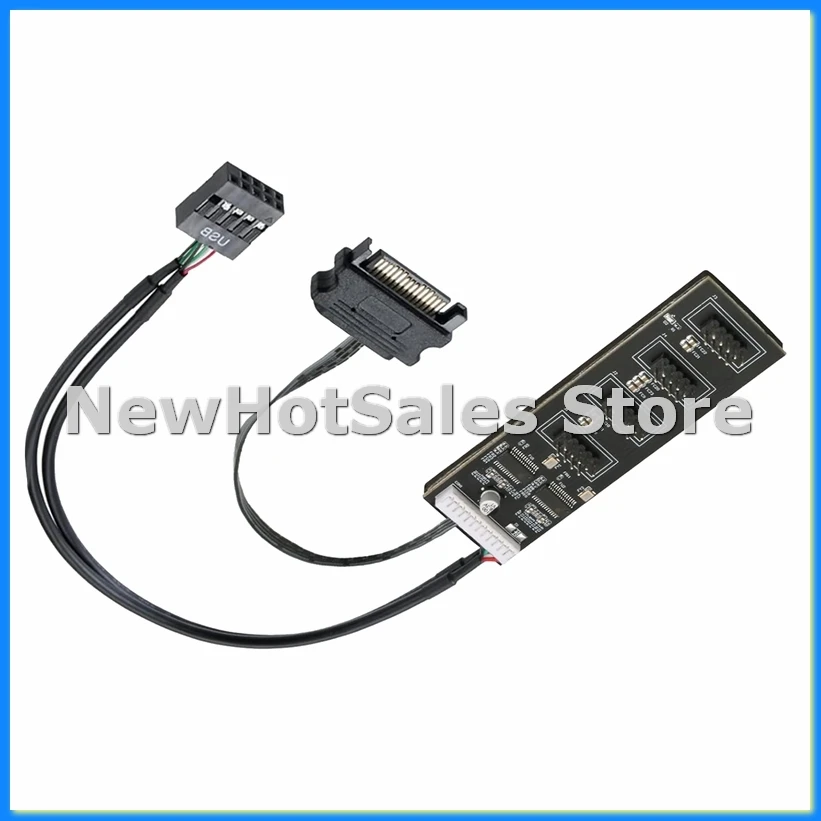 9-контактный разветвитель USB-разветвитель с кабелем питания SATA, внутренний удлинитель USB-концентратора Разъем-разветвитель USB 2.0 для материнской платы-AT48
9-контактный разветвитель USB-разветвитель с кабелем питания SATA, внутренний удлинитель USB-концентратора Разъем-разветвитель USB 2.0 для материнской платы-AT48