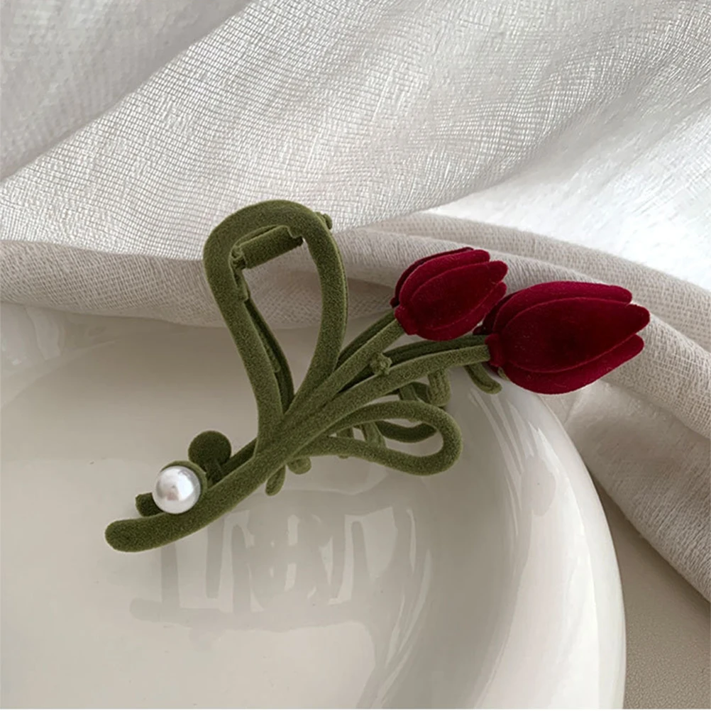 Tulip Shape Claw Premium Flocking Alloy Flower Clamps for Women Girls Party Wedding Daily Use Thick Short Long for Women
Tulip Shape Claw Premium Flocking Alloy Flower Clamps for Women Girls Party Wedding Daily Use Thick Short Long for Women