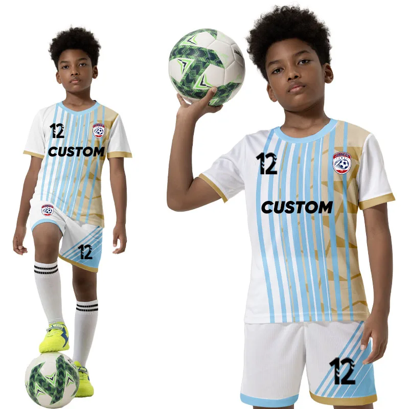 Sublimation Printed Boy Soccer Uniform Custom Quick Dry Youth Football Uniform Club Team Breathable Kids Soccer Jersey ZZ-RT2005
Sublimation Printed Boy Soccer Uniform Custom Quick Dry Youth Football Uniform Club Team Breathable Kids Soccer Jersey ZZ-RT2005
