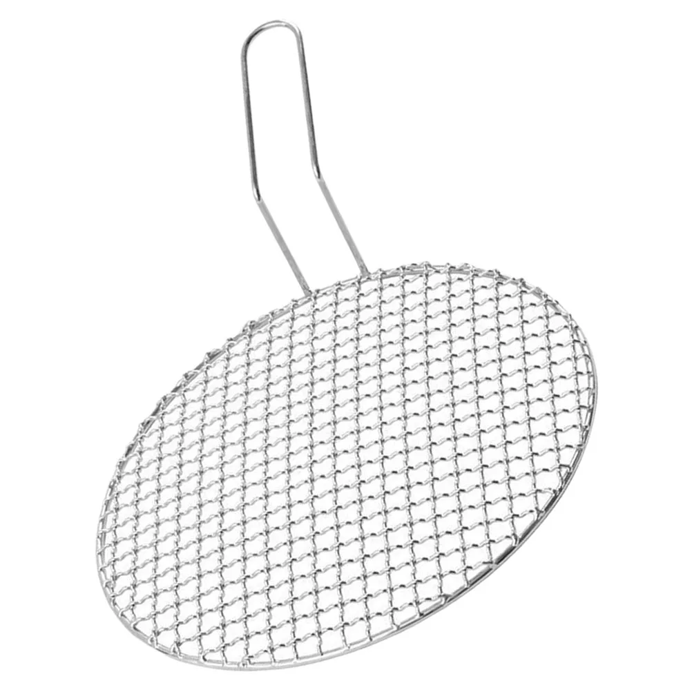 Stainless Steel BBQ Net Grill Baking Mesh Cooking Wire Rack Round Shape Handle Easy Clean Indoor Charcoal Grill Table
Stainless Steel BBQ Net Grill Baking Mesh Cooking Wire Rack Round Shape Handle Easy Clean Indoor Charcoal Grill Table