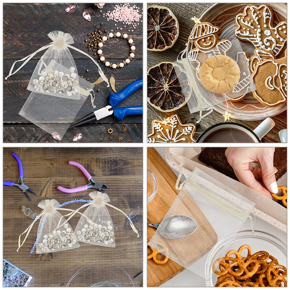 100pcs Organza Gift Bags Small Drawstring Pouches For Jewelry Candy Wedding Party Favor Packaging Mesh Storage Bags
100pcs Organza Gift Bags Small Drawstring Pouches For Jewelry Candy Wedding Party Favor Packaging Mesh Storage Bags