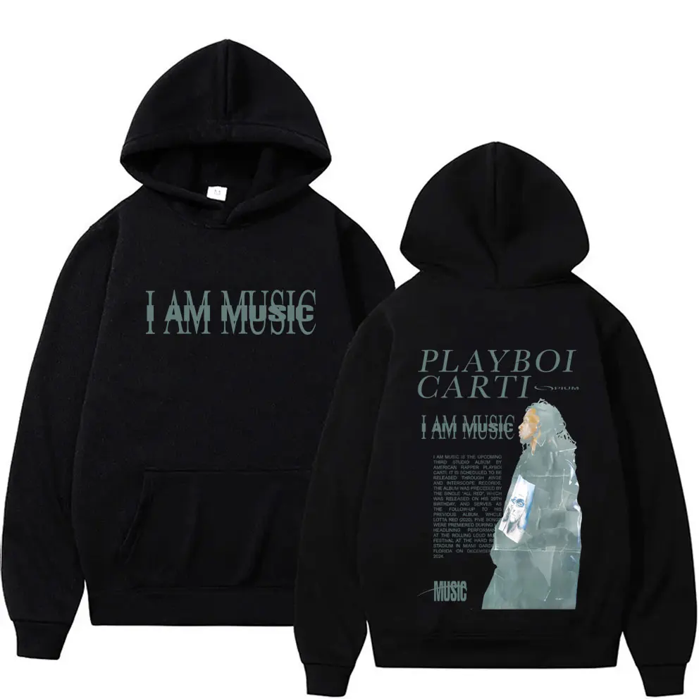 Rapper Playboi Carti I AM MUSIC Hoodie Men Women Vintage Hip Hop Opium Rap Pullover Male Fashion Oversized Fleece Cotton Hoodies
Rapper Playboi Carti I AM MUSIC Hoodie Men Women Vintage Hip Hop Opium Rap Pullover Male Fashion Oversized Fleece Cotton Hoodies