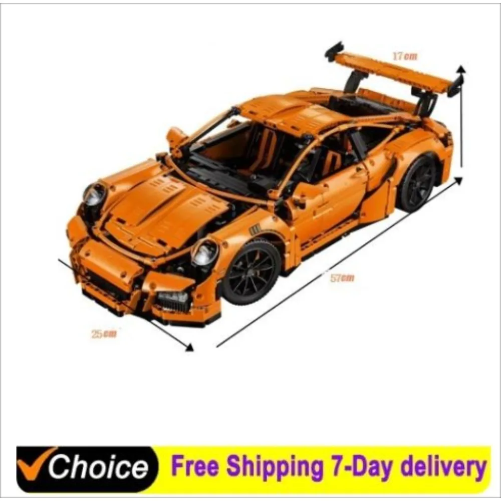 MOC Bricks GT3 RS Technicial Car Compatible 42056 Toys for Boys Gifts Kids Constructor Model Building Kits for Adults
MOC Bricks GT3 RS Technicial Car Compatible 42056 Toys for Boys Gifts Kids Constructor Model Building Kits for Adults