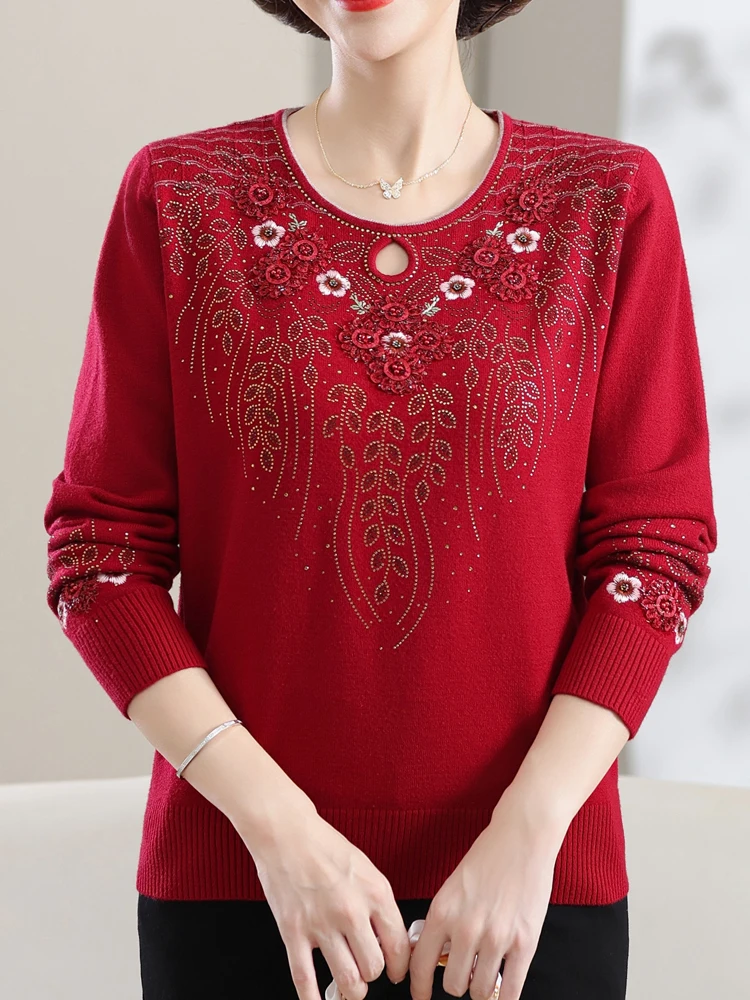 Embroidery Sweater Women 2025 New Spring Fashion O Neck Pullover Femme Women Clothing Causal Applique Long Sleeve Sweaters
Embroidery Sweater Women 2025 New Spring Fashion O Neck Pullover Femme Women Clothing Causal Applique Long Sleeve Sweaters