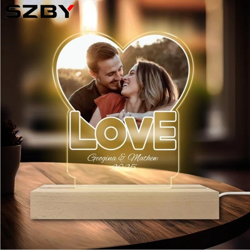 Customized Couples Gifts Personalized Photo And Text Night Light Women Men Anniversary Wedding Birthday Valentine's Day Gifts
Customized Couples Gifts Personalized Photo And Text Night Light Women Men Anniversary Wedding Birthday Valentine's Day Gifts