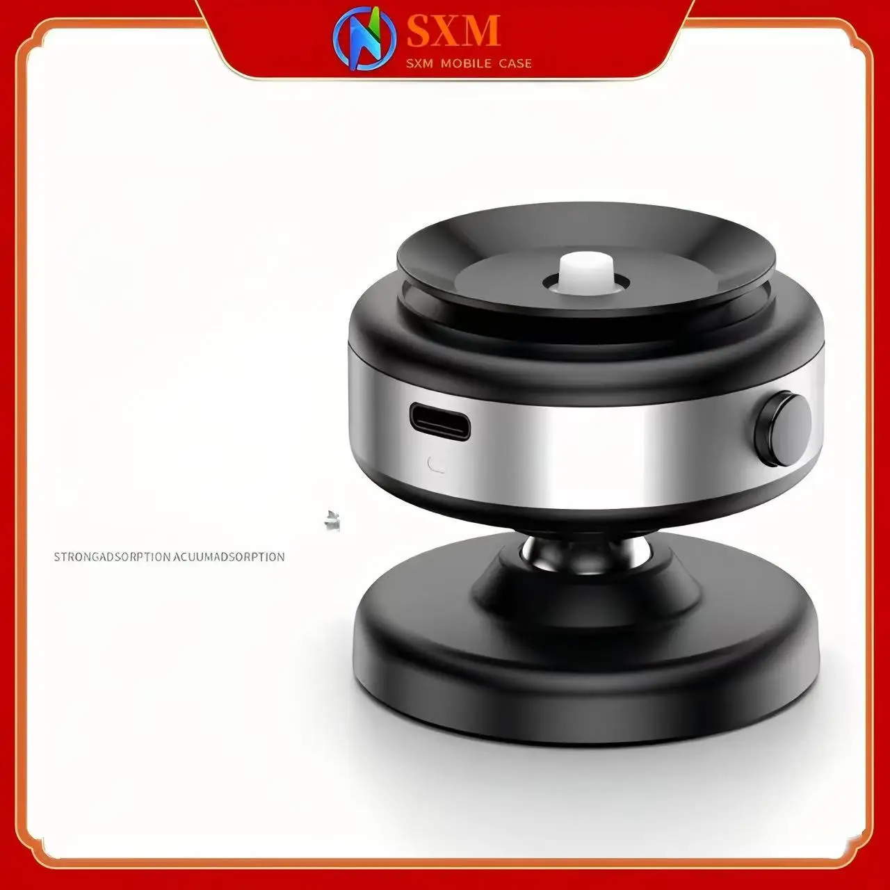 360° rotating vacuum adsorption magnetic stand, car universal navigation instrument panel, mobile phone holder 
360° rotating vacuum adsorption magnetic stand, car universal navigation instrument panel, mobile phone holder