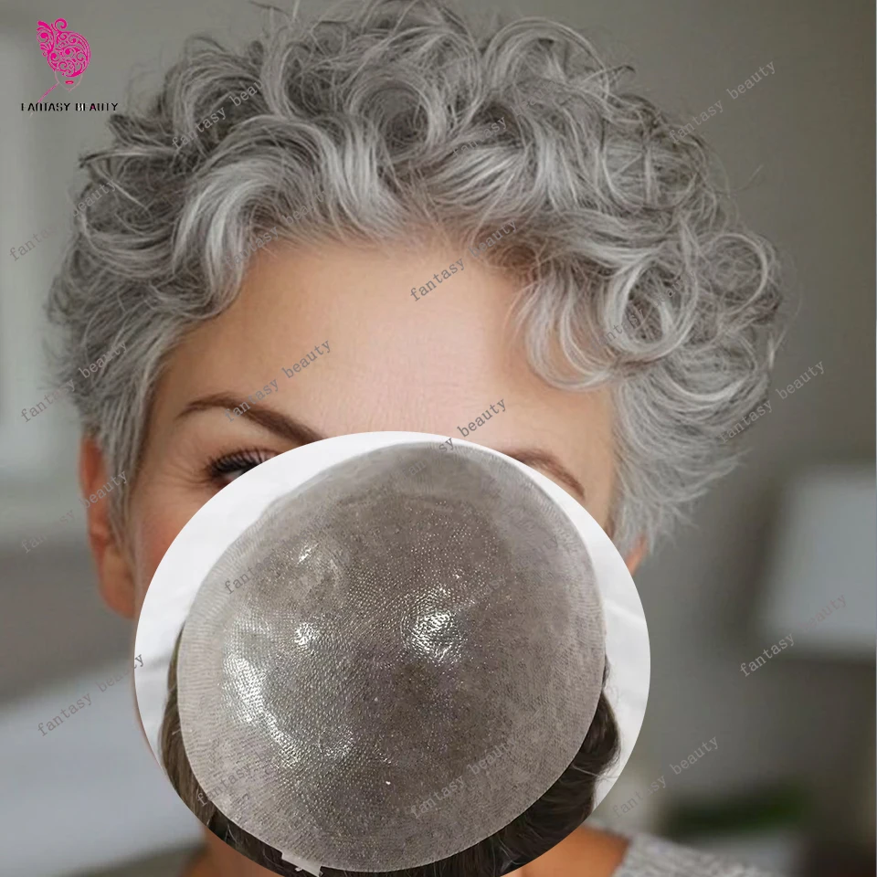 0.06mm 20mm Curly Super Durable Ultra Thin Skin Silicon Transparent PU Grey 1B20# 550# Natural Hairline Men's Toupee Human Hair
0.06mm 20mm Curly Super Durable Ultra Thin Skin Silicon Transparent PU Grey 1B20# 550# Natural Hairline Men's Toupee Human Hair