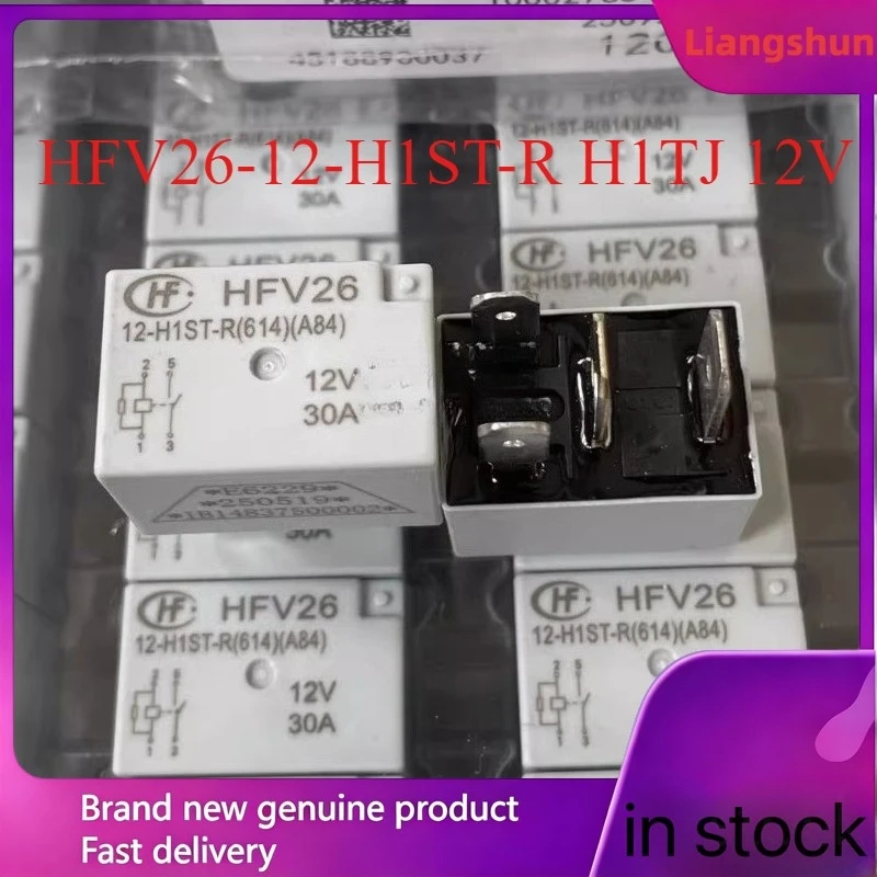 New 5pcs/lot HFV26-12-H1ST-R H1TJ 12V 30A 4pins automotive relay
New 5pcs/lot HFV26-12-H1ST-R H1TJ 12V 30A 4pins automotive relay