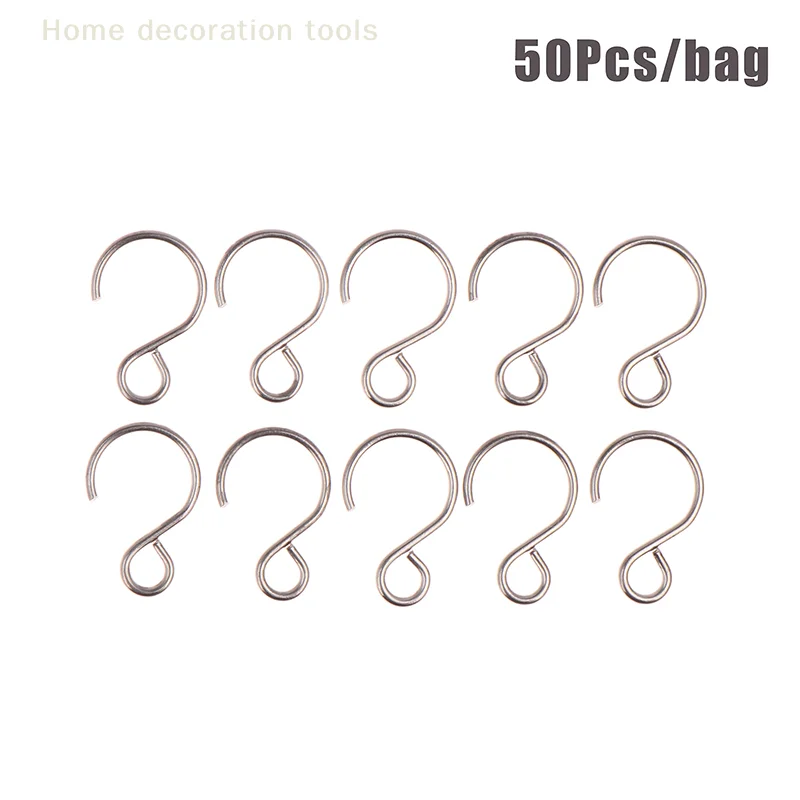 Pack of 50 Silver S Hook Connectors; Crystal Ring Bead & Chandelier Hanging Accessories
Pack of 50 Silver S Hook Connectors; Crystal Ring Bead & Chandelier Hanging Accessories