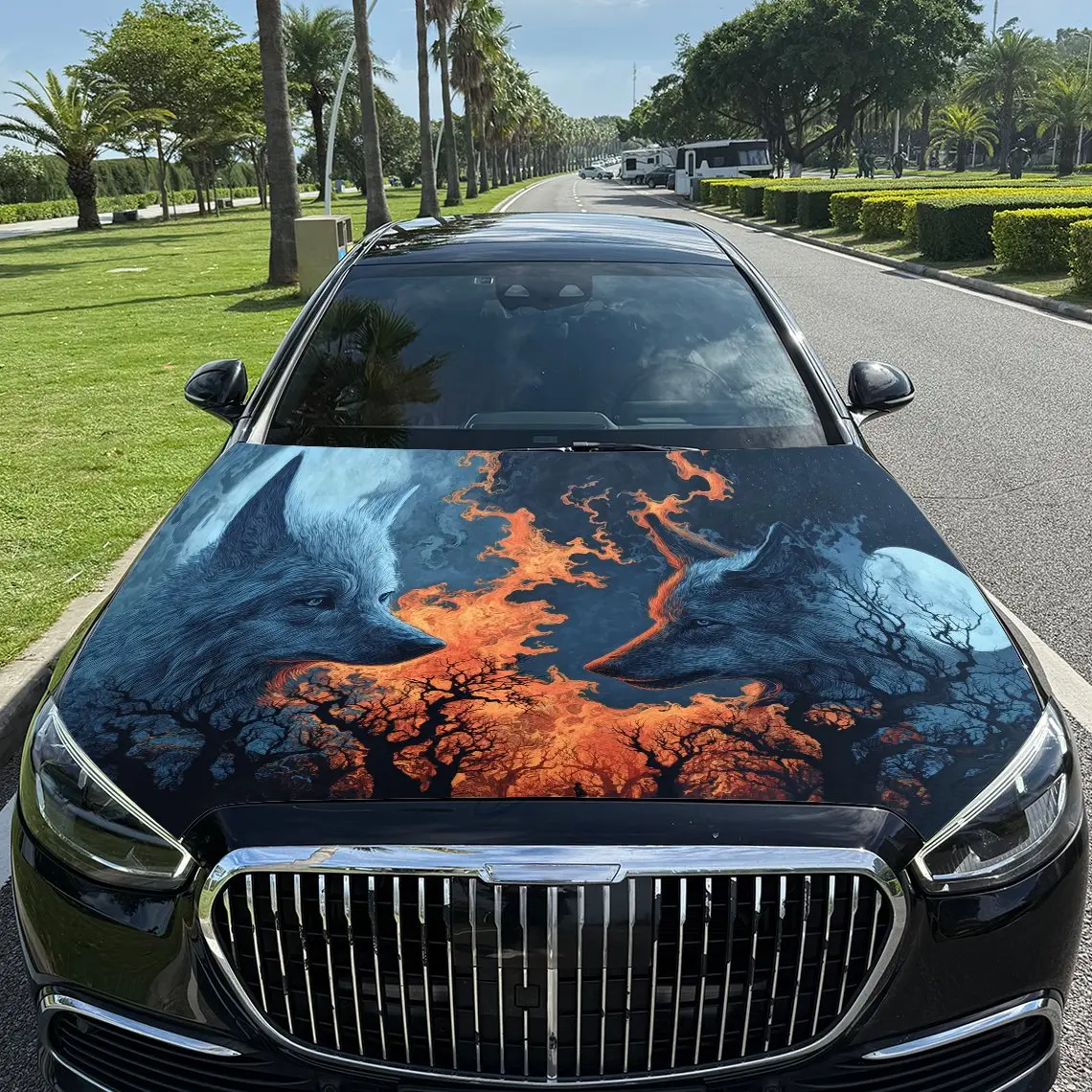 Wolf Car hood packaging sticker, PVC material, self-adhesive waterproof, anti-slip paint, car exterior decoration accessories, h
Wolf Car hood packaging sticker, PVC material, self-adhesive waterproof, anti-slip paint, car exterior decoration accessories, h