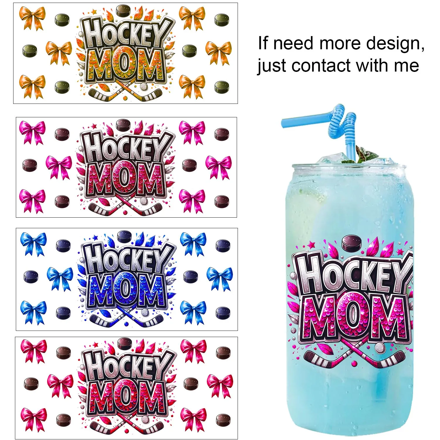 Mother's Day Ice Hockey Series waterproof Party DIY Decals 3D transfers uvdtf tumbler seal stickers 16oz uv dtf cup wraps
Mother's Day Ice Hockey Series waterproof Party DIY Decals 3D transfers uvdtf tumbler seal stickers 16oz uv dtf cup wraps