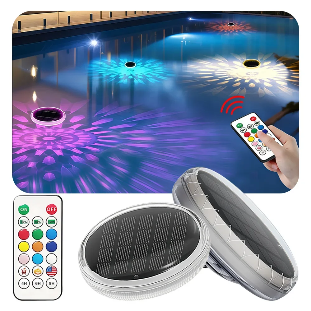 RGB Solar Floating Pool Lights 3 Dynamic Modes Remote Control Submersible Color Changing for Pond Courtyard Decor
RGB Solar Floating Pool Lights 3 Dynamic Modes Remote Control Submersible Color Changing for Pond Courtyard Decor