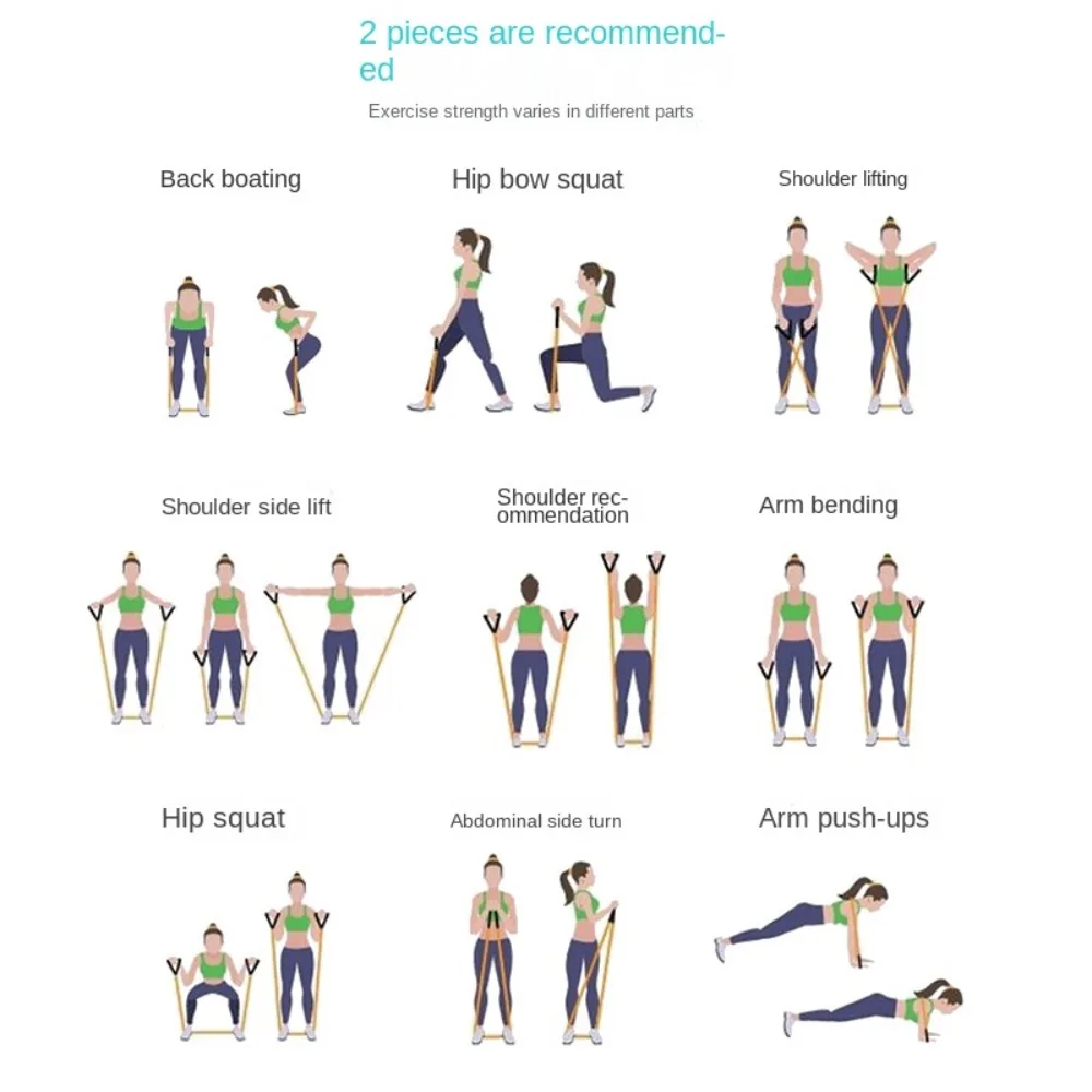 5 Levels Resistance Pull Rope Elastic Monochrome Yoga Pull Rope Stretch Multifunctional Fitness Resistance Rope
5 Levels Resistance Pull Rope Elastic Monochrome Yoga Pull Rope Stretch Multifunctional Fitness Resistance Rope