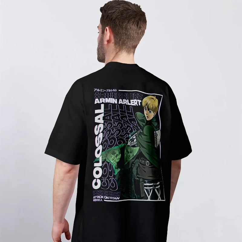 Japanese Anime Attack Giant Summer Men's Women's Pure Cotton T-shirt High-quality Sports Armin Arlert Attack on Titan T-Shirt
Japanese Anime Attack Giant Summer Men's Women's Pure Cotton T-shirt High-quality Sports Armin Arlert Attack on Titan T-Shirt