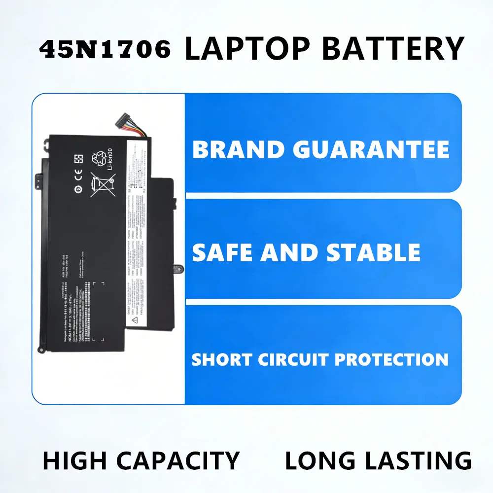 Аккумулятор для ноутбука 45N1706 для Lenovo ThinkPad S1 Yoga, Yoga 12 Series, 14.8V 47Wh, высокая емкость
Аккумулятор для ноутбука 45N1706 для Lenovo ThinkPad S1 Yoga, Yoga 12 Series, 14.8V 47Wh, высокая емкость