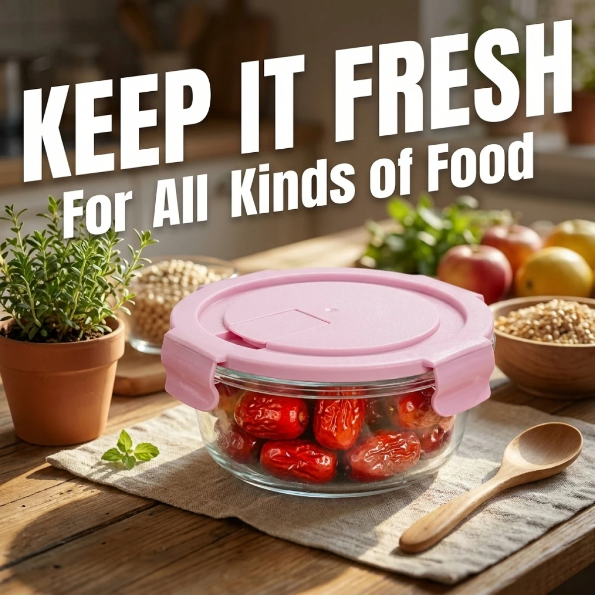 Round Glass Storage Container,Stackable Glass Lunch Box for Meal Prep, Fridge Storage, Office & Outdoor Picnic, Durable & Stylis
Round Glass Storage Container,Stackable Glass Lunch Box for Meal Prep, Fridge Storage, Office & Outdoor Picnic, Durable & Stylis