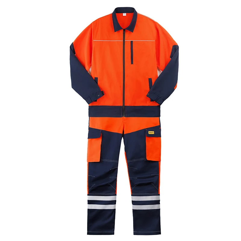 Men's Cotton Workwear Set with Reflective Strips - Flame-Resistant Welding & Outdoor Workwear
Men's Cotton Workwear Set with Reflective Strips - Flame-Resistant Welding & Outdoor Workwear