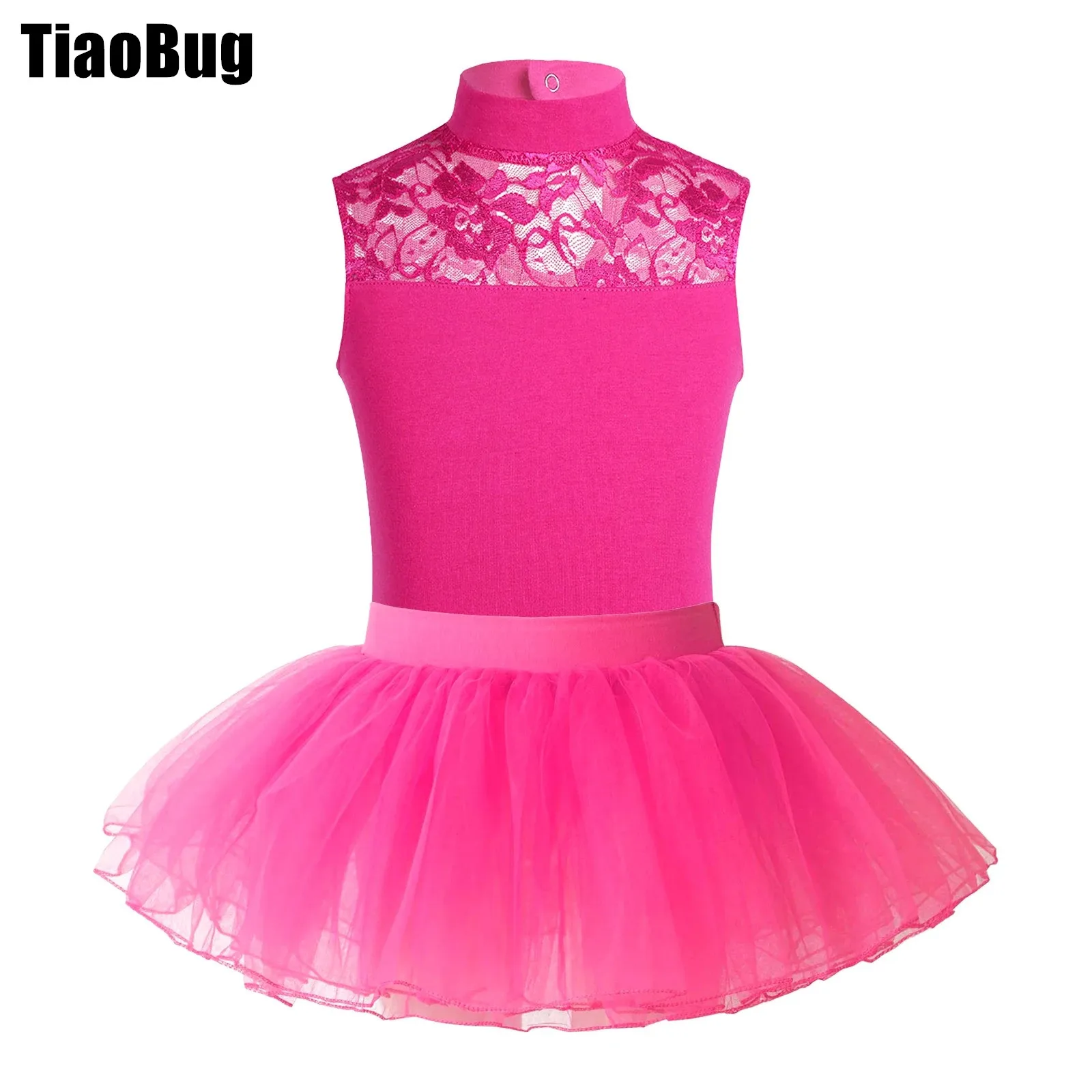 Kids Girls Ballet Leotards Sleeveless Lace Patchwork Leotard Bodysuit+Tulle Tutu Skirts for Gymnastics Dance Performance Costume
Kids Girls Ballet Leotards Sleeveless Lace Patchwork Leotard Bodysuit+Tulle Tutu Skirts for Gymnastics Dance Performance Costume