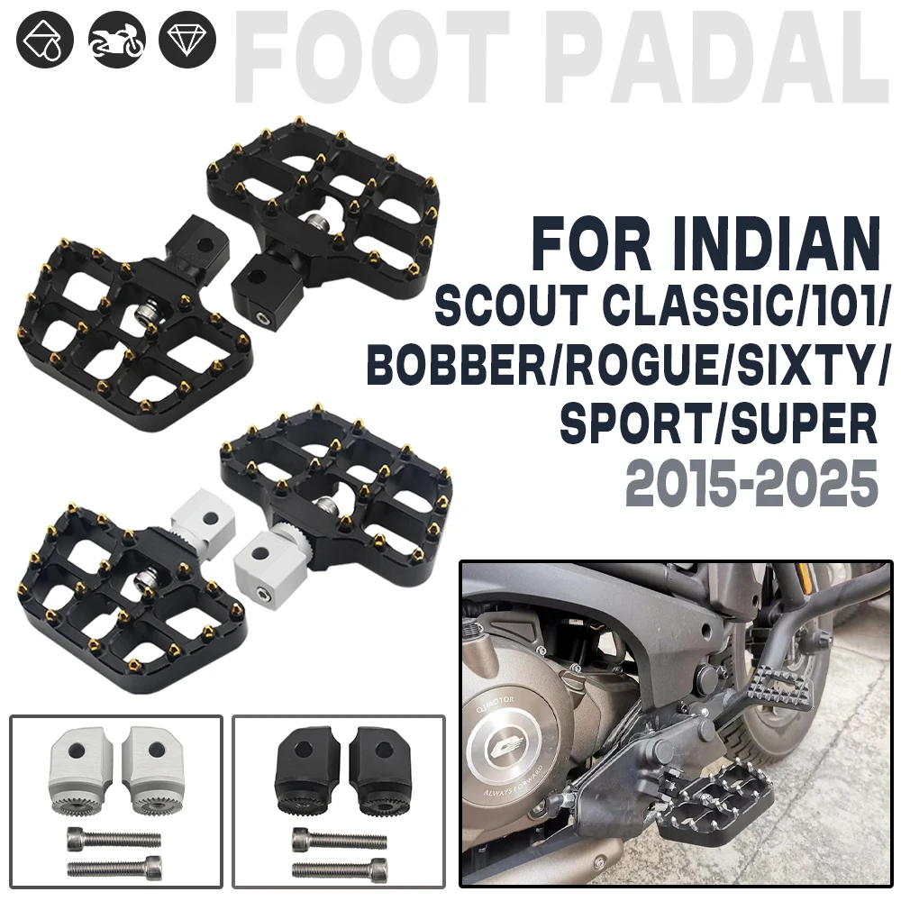 For INDIAN Scout Bobber ABS Twenty Sixty Rogue Driver Front Footrest Pedals Motorcycle Rotatable Footpegs Rider Wide Foot Pegs
For INDIAN Scout Bobber ABS Twenty Sixty Rogue Driver Front Footrest Pedals Motorcycle Rotatable Footpegs Rider Wide Foot Pegs