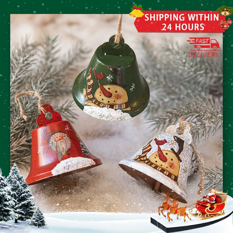 Flared Bells Iron Festival Dress Up Supplies Christmas Tree Creative Ornaments Pendant Material Craft XMAS Decoration Wholesale
Flared Bells Iron Festival Dress Up Supplies Christmas Tree Creative Ornaments Pendant Material Craft XMAS Decoration Wholesale