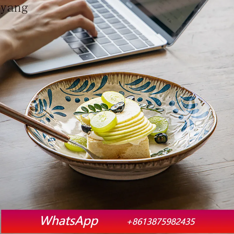 LTT retro special-shaped relief ceramic plate American dish restaurant salad plate
LTT retro special-shaped relief ceramic plate American dish restaurant salad plate