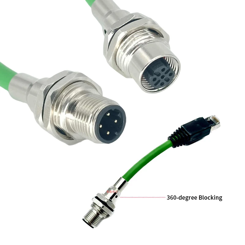 4-контактная фланцевая розетка M12 к проводу с кристаллической головкой RJ45, 8-контактный экранированный разъем типа A/D, штекер и гнездо, медный разъем, авиационная вилка
4-контактная фланцевая розетка M12 к проводу с кристаллической головкой RJ45, 8-контактный экранированный разъем типа A/D, штекер и гнездо, медный разъем, авиационная вилка