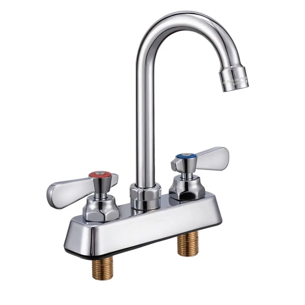 Commercial Sink Faucet 4 inch Center 2 Hole, Commercial Handwash Sink Faucet 31 2 Gooseneck Deck Mount, Laundry Tub Utility rv B
Commercial Sink Faucet 4 inch Center 2 Hole, Commercial Handwash Sink Faucet 31 2 Gooseneck Deck Mount, Laundry Tub Utility rv B