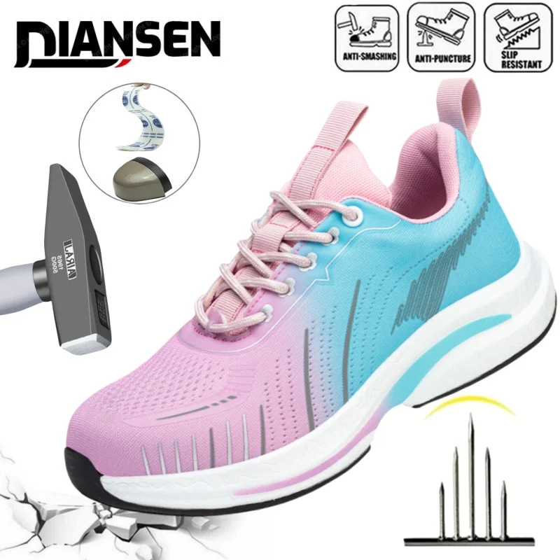 Женская защитная обувь, устойчивые к проколам рабочие кроссовки, легкая рабочая обувь, женская обувь со стальным носком, защитные ботинки, неразрушимая обувь 
Женская защитная обувь, устойчивые к проколам рабочие кроссовки, легкая рабочая обувь, женская обувь со стальным носком, защитные ботинки, неразрушимая обувь