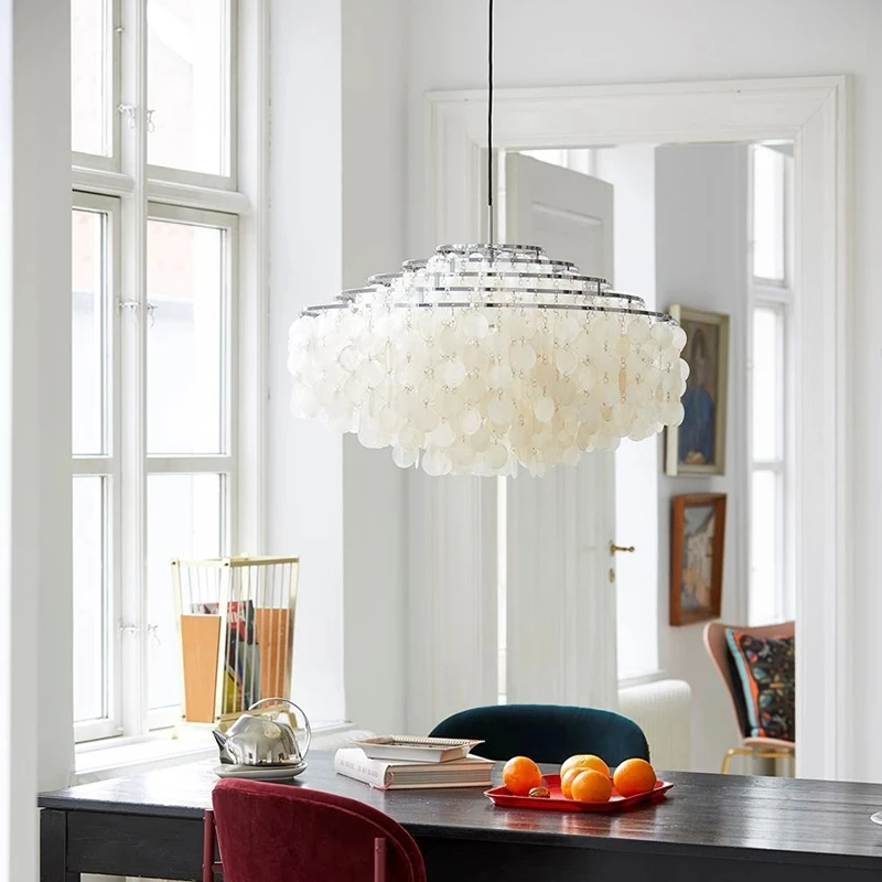 Natural shell lamp E27 Lights Dia 26/30/45cm white chandelier Shell lamps for bedroom home living room kitchen island lighting
Natural shell lamp E27 Lights Dia 26/30/45cm white chandelier Shell lamps for bedroom home living room kitchen island lighting