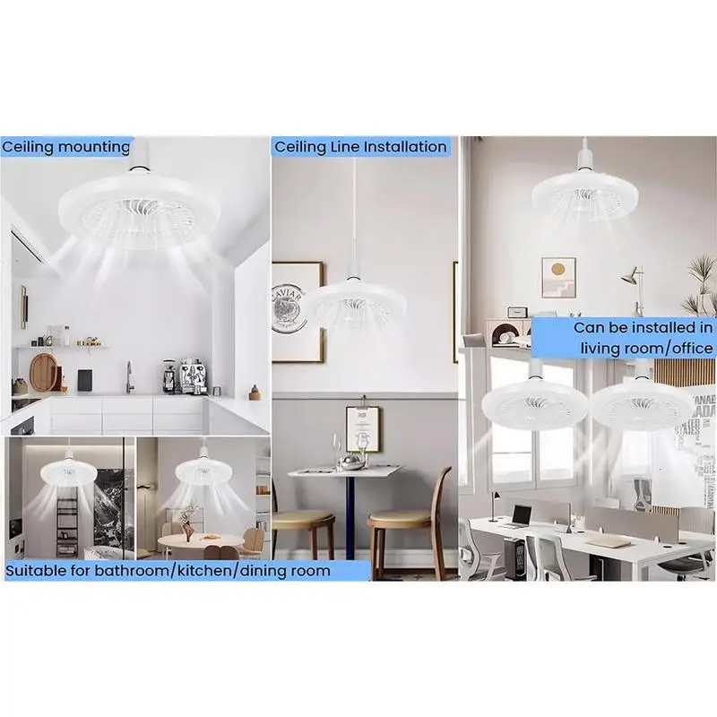 Ceiling Fan With Light LED Fan 3-color Light E27 Screw Fan Light Remote Control Light Fan Ceiling Room Decoration
Ceiling Fan With Light LED Fan 3-color Light E27 Screw Fan Light Remote Control Light Fan Ceiling Room Decoration