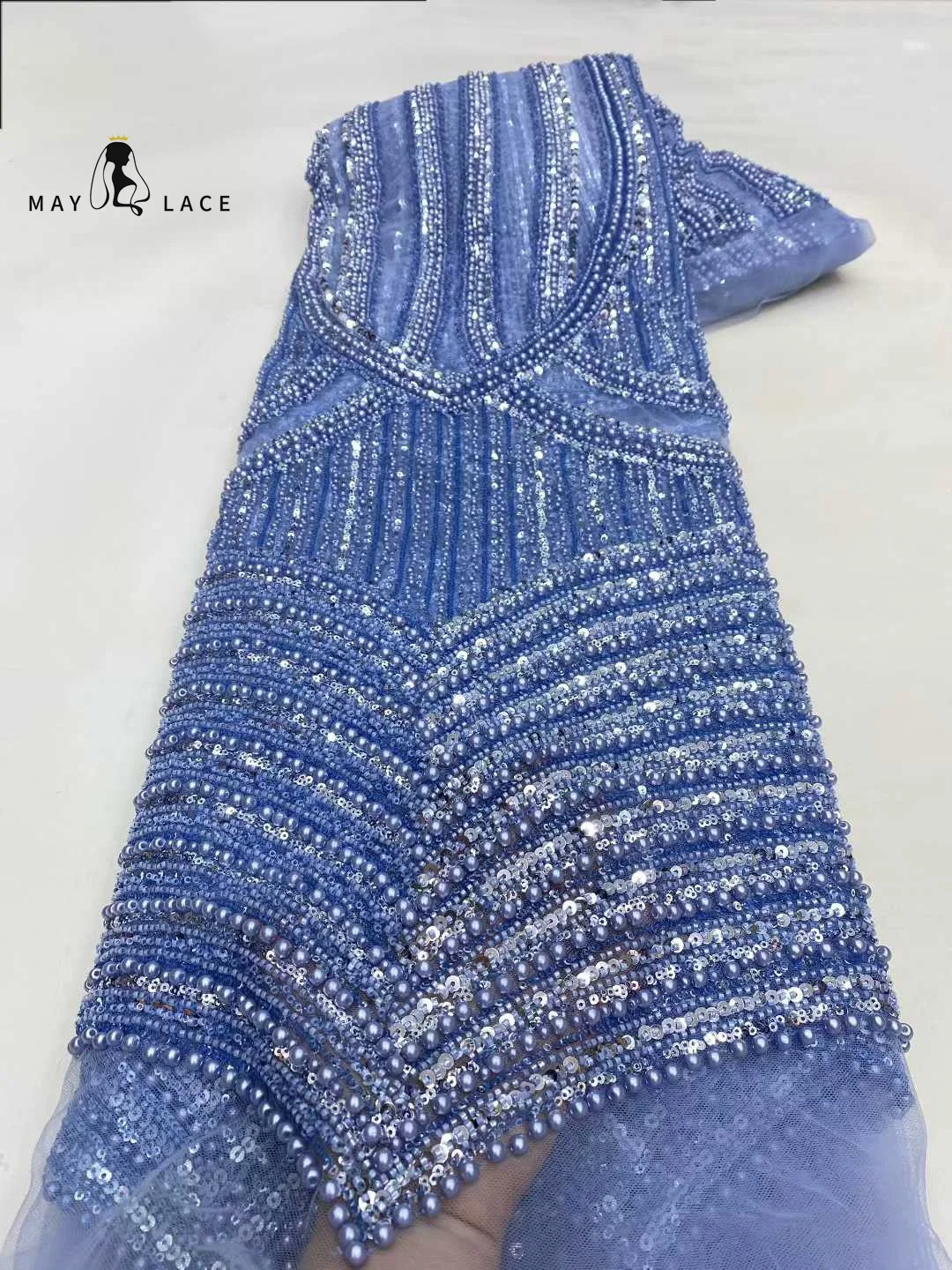 African Lace Fabric 2025 Handmade Beaded Lace Fabric France Sequins Nigerian Embroidery Bridal Mesh Lace Fabric For Dress Sewing
African Lace Fabric 2025 Handmade Beaded Lace Fabric France Sequins Nigerian Embroidery Bridal Mesh Lace Fabric For Dress Sewing