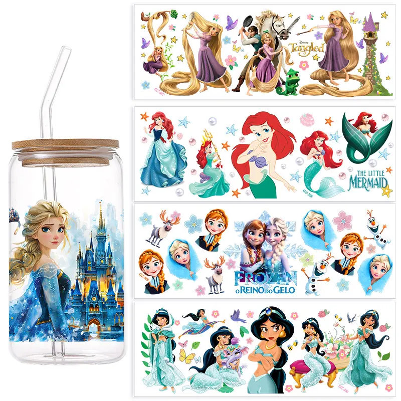 16 унций декоративные наклейки на чашку воды принцесса Диснея УФ-наклейки Dtf упаковочные принты кристалл мультфильм DIY наклейки Ариэль Эльза
16 унций декоративные наклейки на чашку воды принцесса Диснея УФ-наклейки Dtf упаковочные принты кристалл мультфильм DIY наклейки Ариэль Эльза