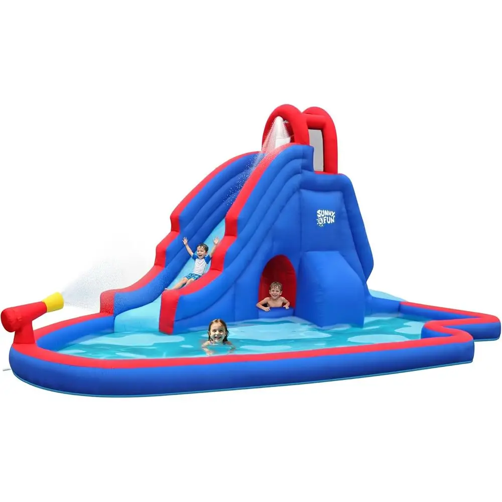 Deluxe Iatable Water Slide Park & Splash Pool with Tunnel - Heavy-Duty or Outdoor un - ClimWall - Easy to Set Up & Ia
Deluxe Iatable Water Slide Park & Splash Pool with Tunnel - Heavy-Duty or Outdoor un - ClimWall - Easy to Set Up & Ia