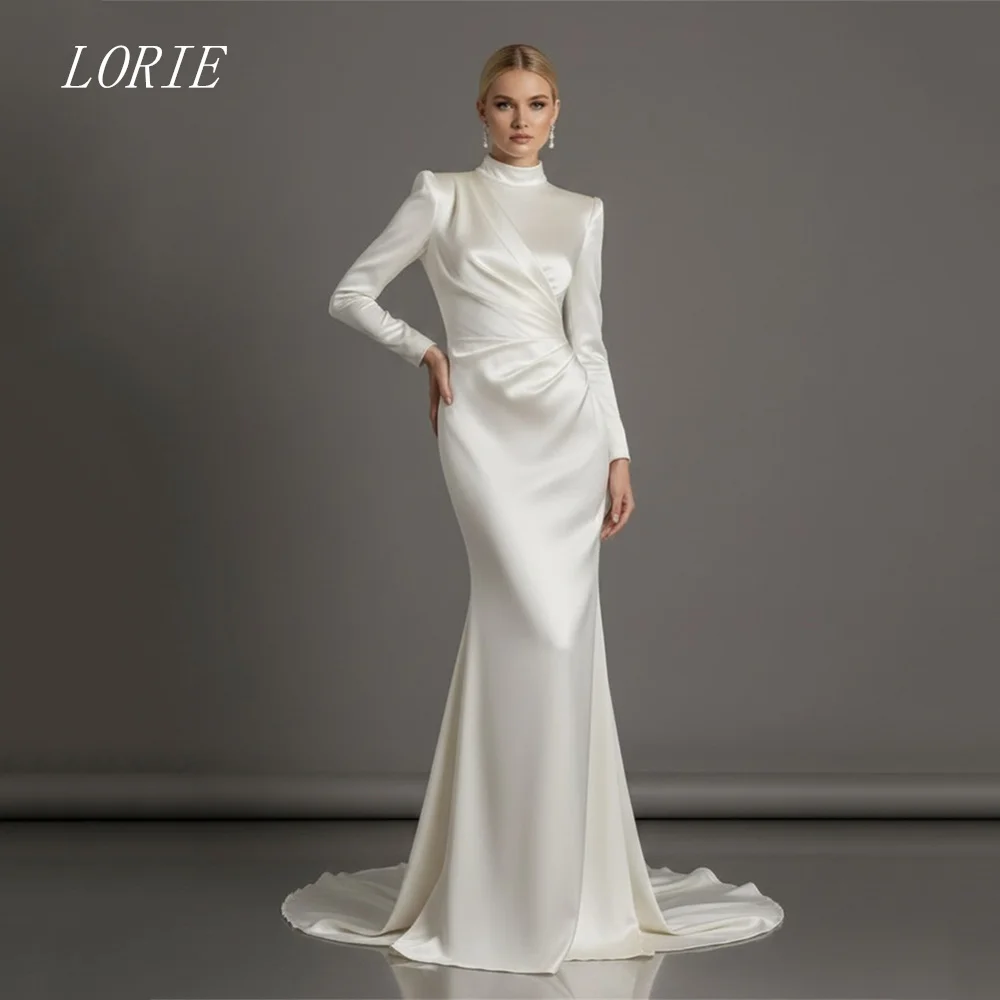 LORIE Luxury Mermaid Wedding Dress Loose Scoop Full Sleeve Bridal Dresses Elegant Wedding Gown Customized 2026
LORIE Luxury Mermaid Wedding Dress Loose Scoop Full Sleeve Bridal Dresses Elegant Wedding Gown Customized 2026