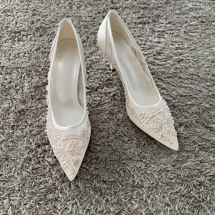 String Bead Mesh Embroider High Heels Women Sexy Pointed Toe Heeled Sandals Summer Elegant Luxury Designer Wedding Pumps Shoes
String Bead Mesh Embroider High Heels Women Sexy Pointed Toe Heeled Sandals Summer Elegant Luxury Designer Wedding Pumps Shoes
