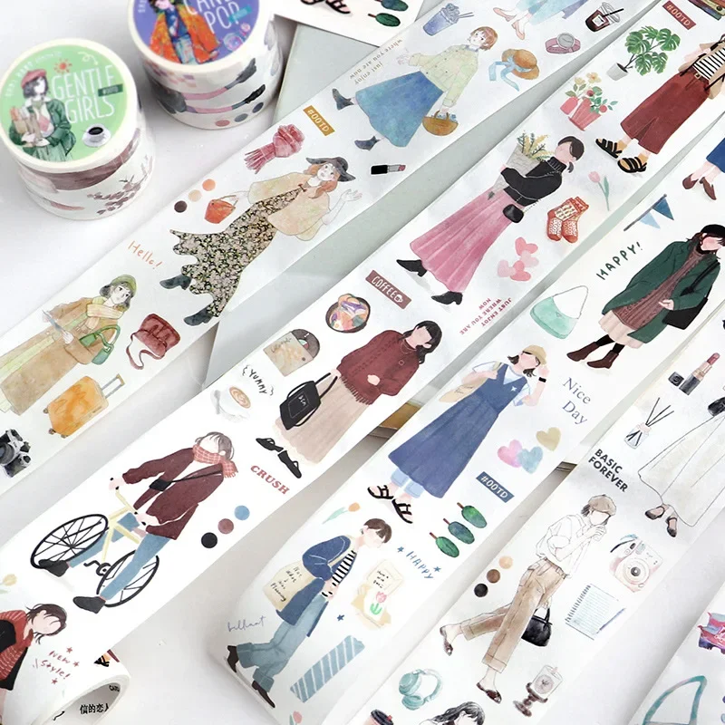 40mm*3m Korean Girl Scrapbooking Stickers DIY Card Making Washi Tape Sticker Planner Journal Decorative Scrapbook Craft Material
40mm*3m Korean Girl Scrapbooking Stickers DIY Card Making Washi Tape Sticker Planner Journal Decorative Scrapbook Craft Material