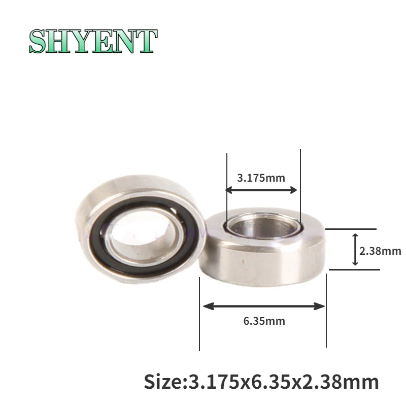 2/5pcs Integral Shield Turbine Rotor Dental High Speed Bearings for Ruca NSK SR144TLZ1N 3.175x6.35x2.38mm
2/5pcs Integral Shield Turbine Rotor Dental High Speed Bearings for Ruca NSK SR144TLZ1N 3.175x6.35x2.38mm