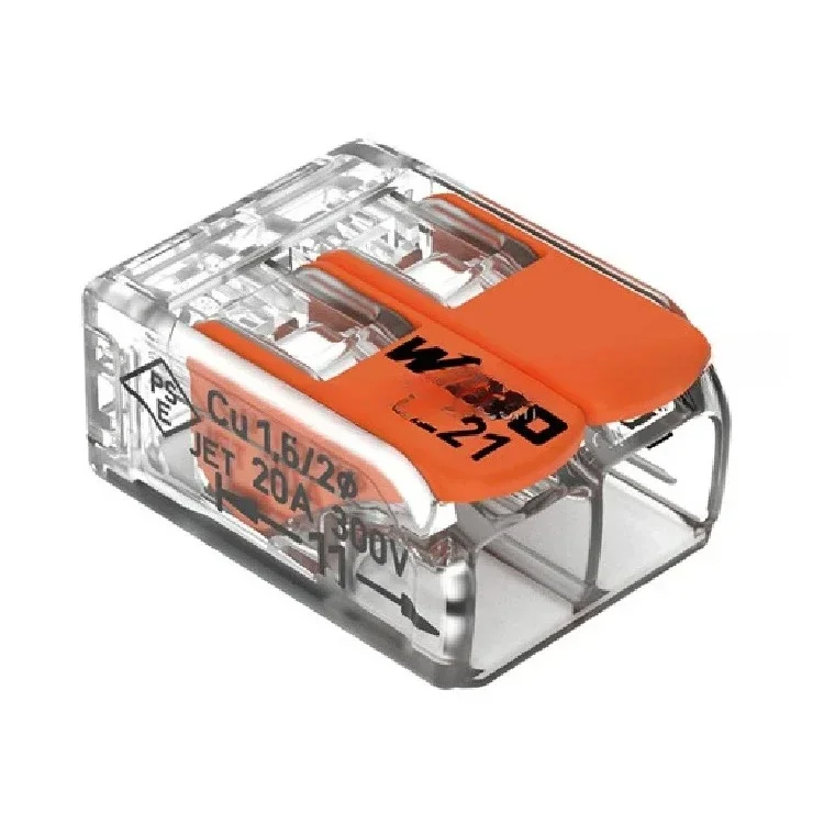 New 221-2411 Push Wire Connector 1 In 1 Out Terminal Block With Lever
New 221-2411 Push Wire Connector 1 In 1 Out Terminal Block With Lever