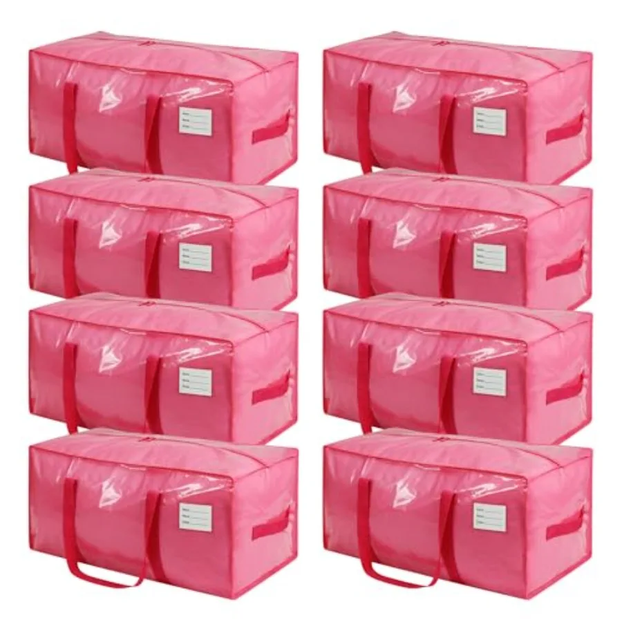 8 Pack Extra Heavy Duty Large Moving Bags with Comfortable Handle and Strong ZipperStorage Totes for Space Saving Moving Storag
8 Pack Extra Heavy Duty Large Moving Bags with Comfortable Handle and Strong ZipperStorage Totes for Space Saving Moving Storag