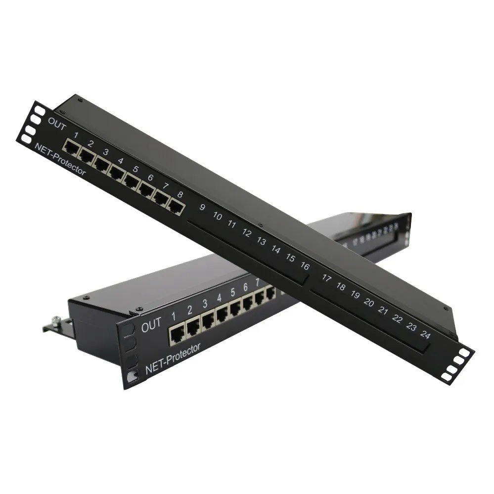 TVSS Ethernet Surge Protetor POE 48V 57V 8 Ports CAT6 1U E10/E100/1000Mbps RJ45 Network Surge Protector SPD
TVSS Ethernet Surge Protetor POE 48V 57V 8 Ports CAT6 1U E10/E100/1000Mbps RJ45 Network Surge Protector SPD