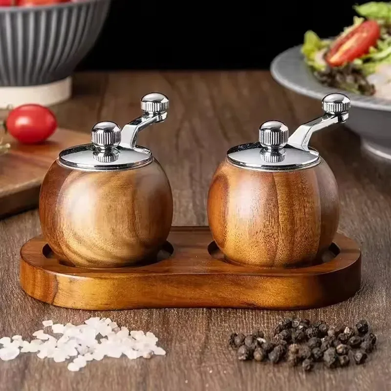 2025Wood Salt Pepper Mill Hand Operated Mini Ceramic Core Grinder Pepper And Salt Shakers Multipurpose Grinder BBQ Kitchen Tools
2025Wood Salt Pepper Mill Hand Operated Mini Ceramic Core Grinder Pepper And Salt Shakers Multipurpose Grinder BBQ Kitchen Tools
