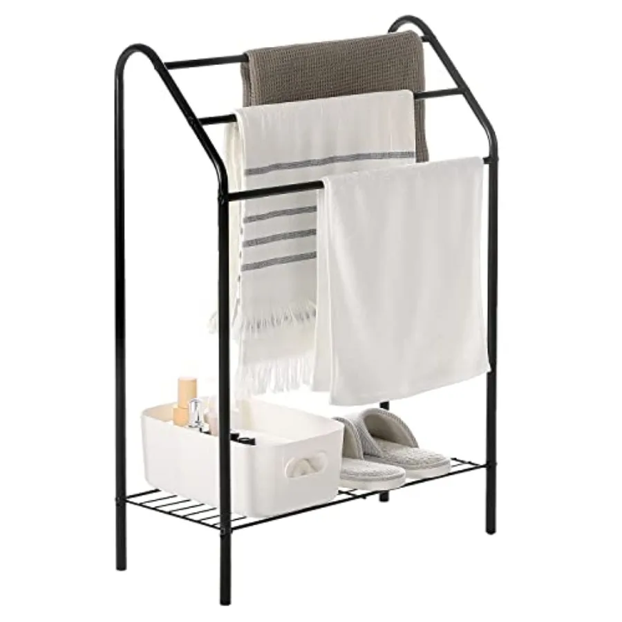 Freestanding Bath Towel Holder Rack with Bottom Storage Shelf, 3 Tier Towel Bar Drying Stand for Laundry Room Bathroom Spa Pool
Freestanding Bath Towel Holder Rack with Bottom Storage Shelf, 3 Tier Towel Bar Drying Stand for Laundry Room Bathroom Spa Pool