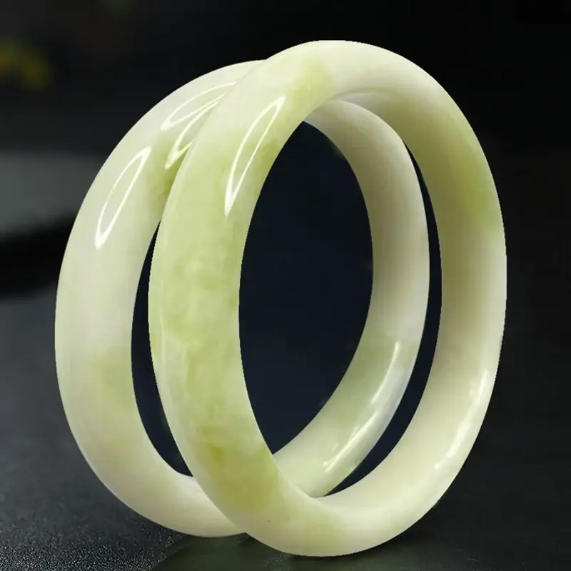 Natural Shaanxi Bracelet, Yellow-White Pattern Lantian Jade Bangle, Live Stream Supply, Promotional Gift
Natural Shaanxi Bracelet, Yellow-White Pattern Lantian Jade Bangle, Live Stream Supply, Promotional Gift