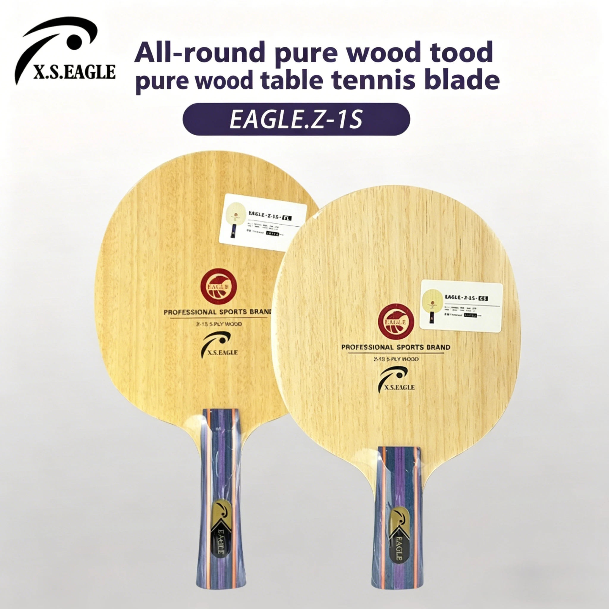 EAGLE-Z-1S Table Tennis Blade 5-Ply Pure Wood Ping Pong Paddle Racket Beginner Recommended Training Ping Pong Bottom Plate
EAGLE-Z-1S Table Tennis Blade 5-Ply Pure Wood Ping Pong Paddle Racket Beginner Recommended Training Ping Pong Bottom Plate