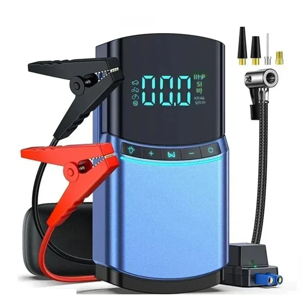 PAIVIROKU 150PSI Air Pump with Jump Starter Power Bank 3000A Car Battery Starter Booster & Tire Inflatable Compressor ,LED Light
PAIVIROKU 150PSI Air Pump with Jump Starter Power Bank 3000A Car Battery Starter Booster & Tire Inflatable Compressor ,LED Light