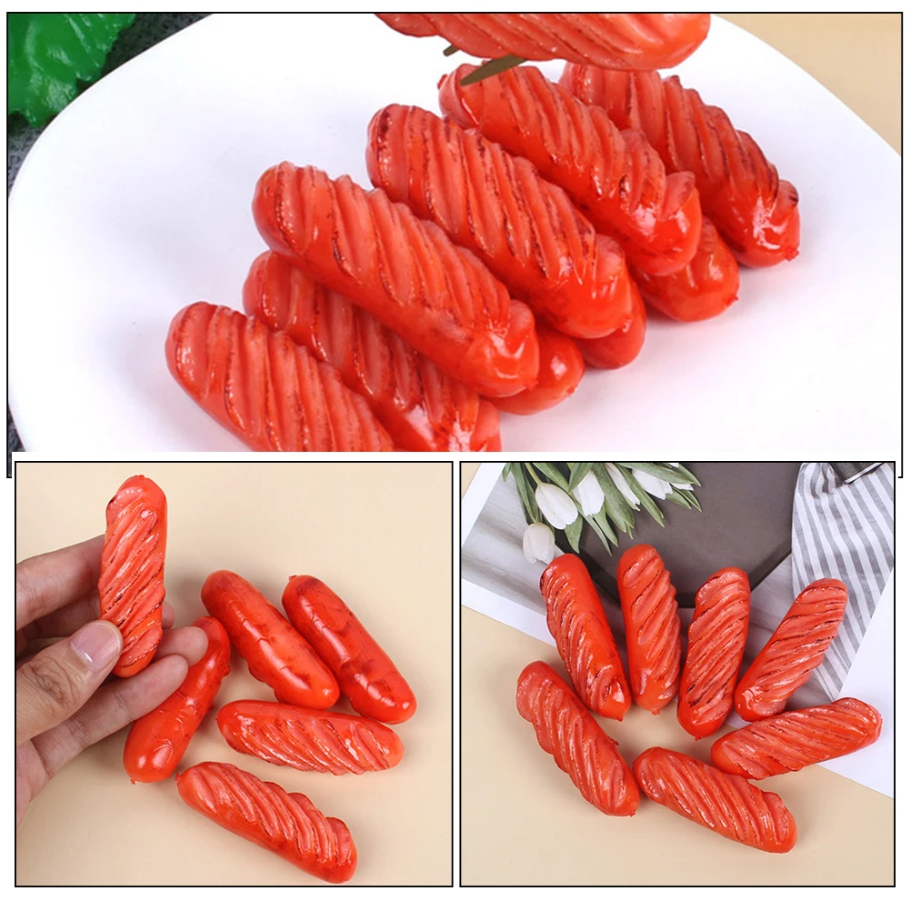 3pcs Sausage Realistic Fake Hot Dog Decor Mini Props for Food Food Photography Prop Styling Party Display Toys
3pcs Sausage Realistic Fake Hot Dog Decor Mini Props for Food Food Photography Prop Styling Party Display Toys
