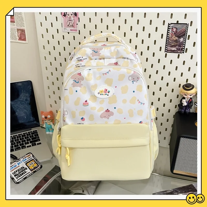 Рюкзак большой вместимости, новый модный тренд, милый дышащий рюкзак с защитой плеч, студенческий амортизирующий рюкзак на молнии
Рюкзак большой вместимости, новый модный тренд, милый дышащий рюкзак с защитой плеч, студенческий амортизирующий рюкзак на молнии