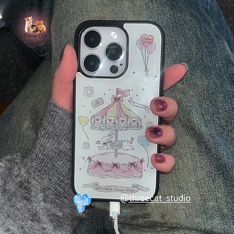 Korean Ins Retro Happy Carousel Pattern Matte Phone Case For iPhone 17 Air 16 15 14 Plus 13 12 11 Pro Max Shockproof Back Cover
Korean Ins Retro Happy Carousel Pattern Matte Phone Case For iPhone 17 Air 16 15 14 Plus 13 12 11 Pro Max Shockproof Back Cover