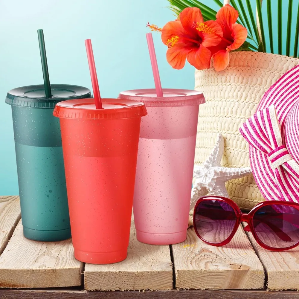 60 Pack Tumbler with Straw and Lid Bulk Glitter Plastic Cups Water Bottle Iced Coffee Travel Mug Reusable Party Favor Cups
60 Pack Tumbler with Straw and Lid Bulk Glitter Plastic Cups Water Bottle Iced Coffee Travel Mug Reusable Party Favor Cups