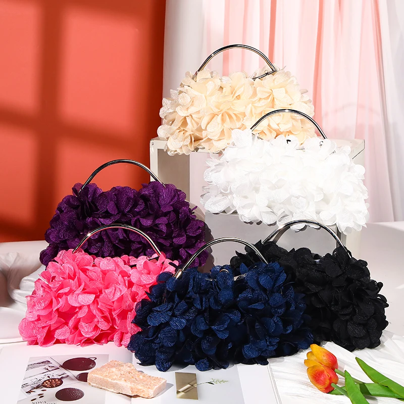 Flower Evening Clutch Purse Sweet Style Floral Wedding Romantic Bridal Handbag Metal Handle Banquet Dinner Dress Bags with Chain
Flower Evening Clutch Purse Sweet Style Floral Wedding Romantic Bridal Handbag Metal Handle Banquet Dinner Dress Bags with Chain